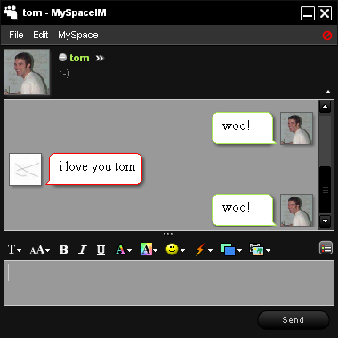 MySpace Update Preview